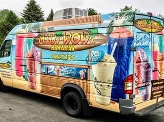 Call or text to request the Maui Wowi Smoothie Truck!